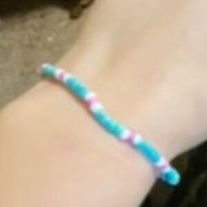 Blue and Pink Bracelet